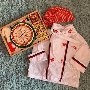 Melissa & Doug Pizza Set and Chef Outfit